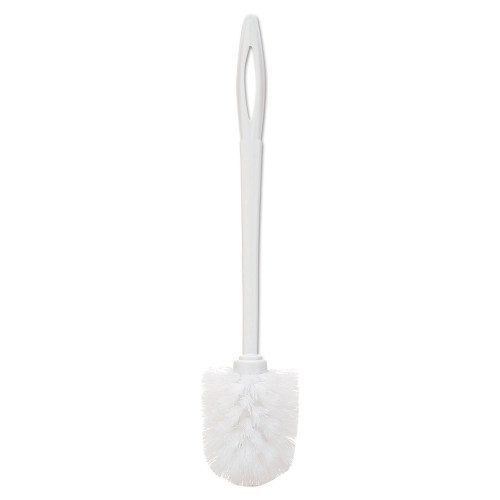 A white Rubbermaid Commercial Toilet Bowl Brush, 10" on a white background.