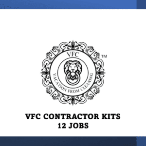 Logo and text presentation for "VFC 8 Product Supply Kit" promoting 12 jobs.