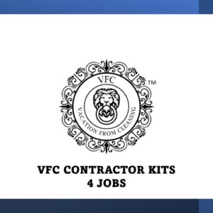 Logo and text on a blue background reading "vfc contractor kits 4 jobs.